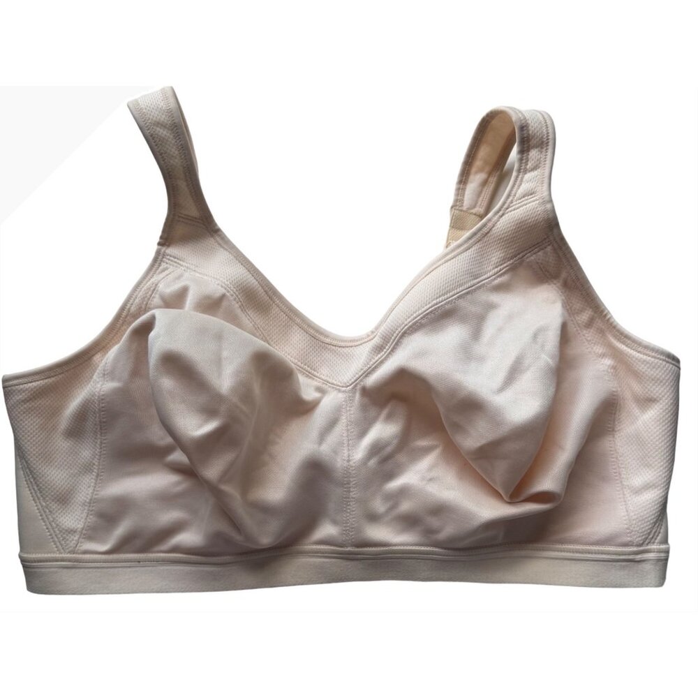 Playtex 18 Hour Wire-Free WF Bra Plus Size 44DD Light Beige Comfort Support New